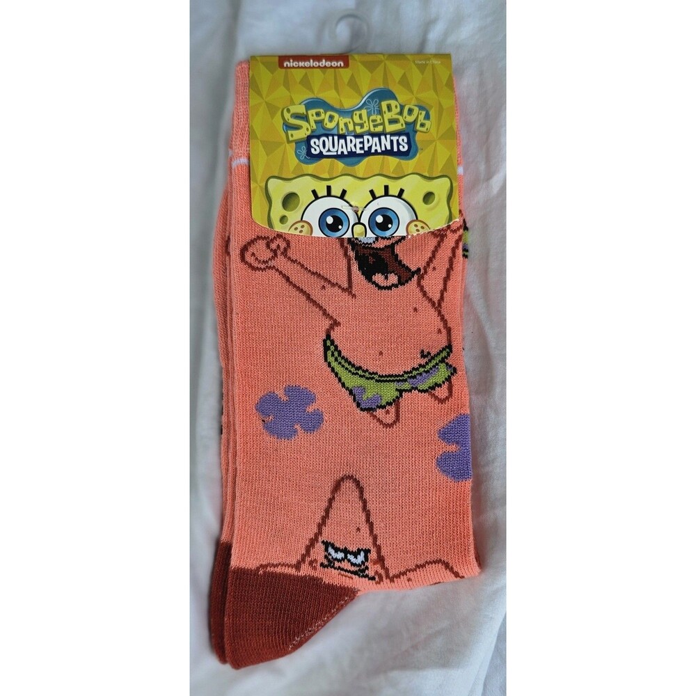 Spongebob Patrick Starr Socks Crazy Funny Silly Novelty Odd Squarepants NEW